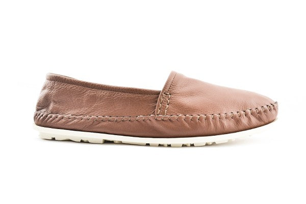 Espadrillas da uomo in pelle marrone