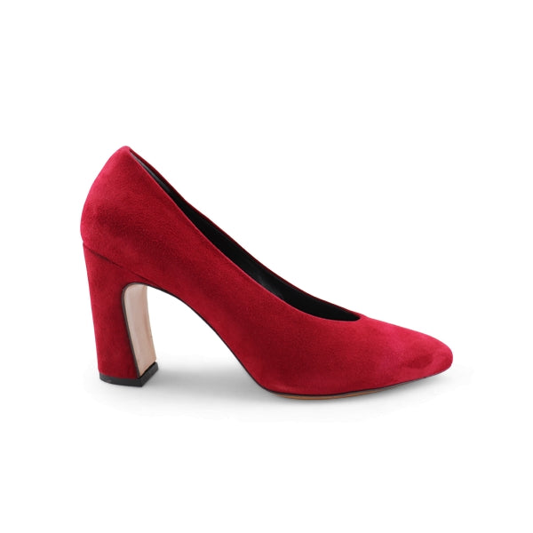 Red suede pumps with 80 mm heel1