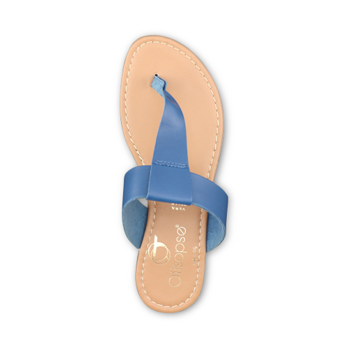 Sandali bassi infradito in pelle