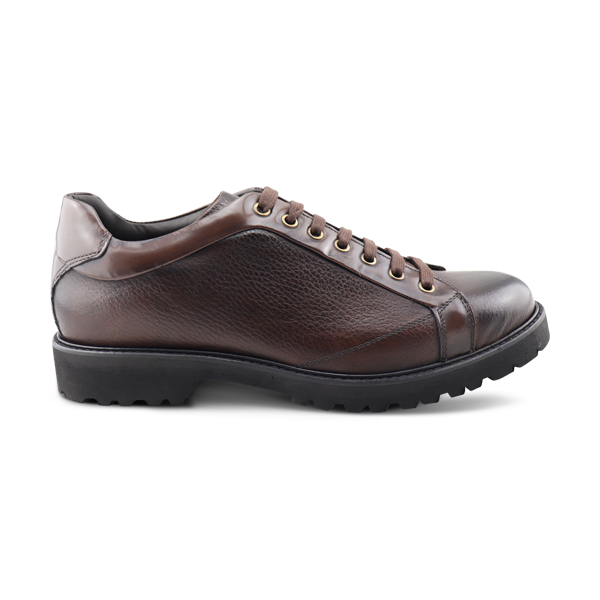 Derby shoes in dark brown leather